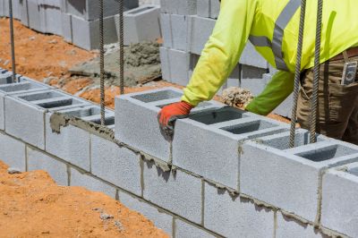 Concrete Block Wall Construction